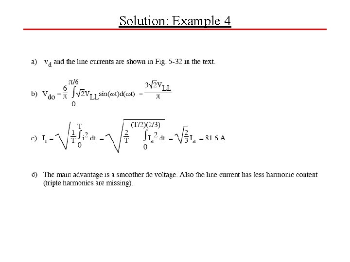 Solution: Example 4 5 -25 