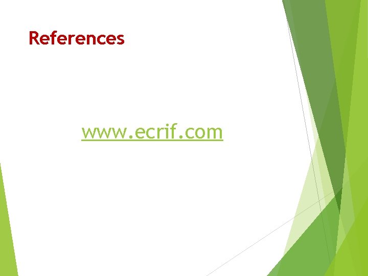 References www. ecrif. com References www. ecrif. com