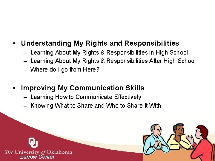  • Understanding My Rights and Responsibilities – Learning About My Rights & Responsibilities