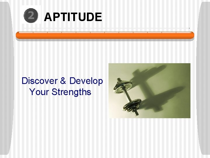 APTITUDE Discover & Develop Your Strengths APTITUDE Discover & Develop Your Strengths
