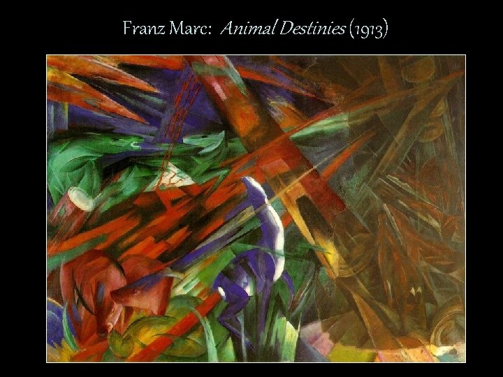 Franz Marc: Animal Destinies (1913) 