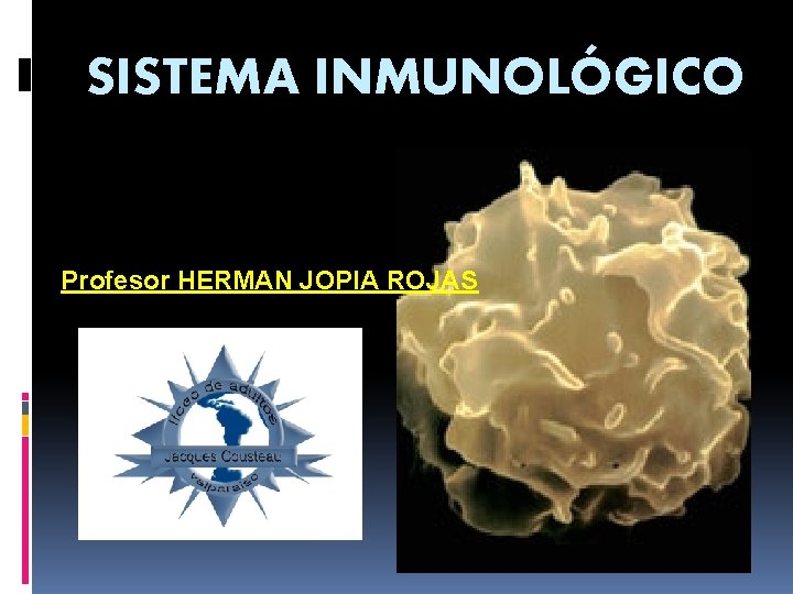 SISTEMA INMUNOLÓGICO Profesor HERMAN JOPIA ROJAS 