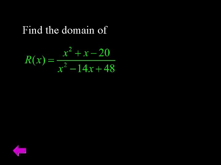 Find the domain of 