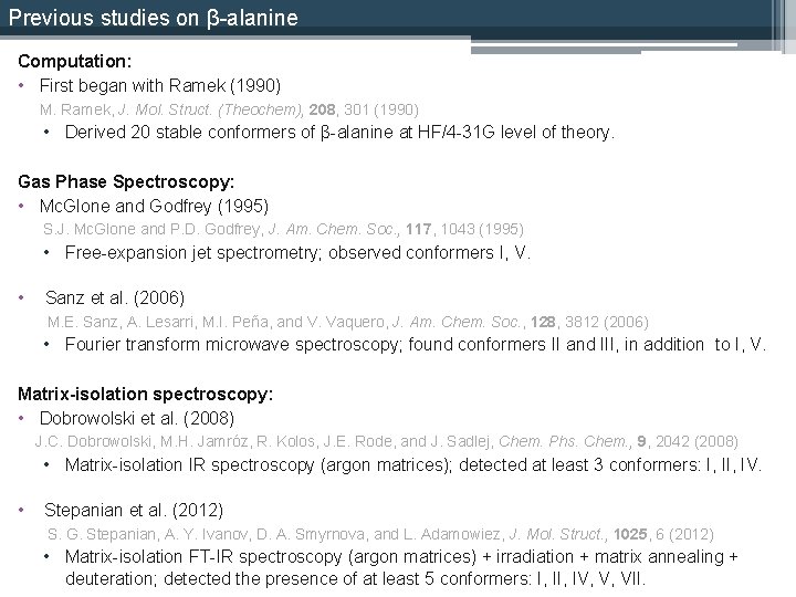 Infrared Spectroscopy Of Alanine In Solid Parahydrogen Shin Infrared Spectroscopy Of Alanine In Solid Parahydrogen Shin