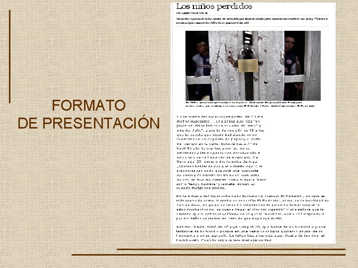 FORMATO DE PRESENTACIÓN 