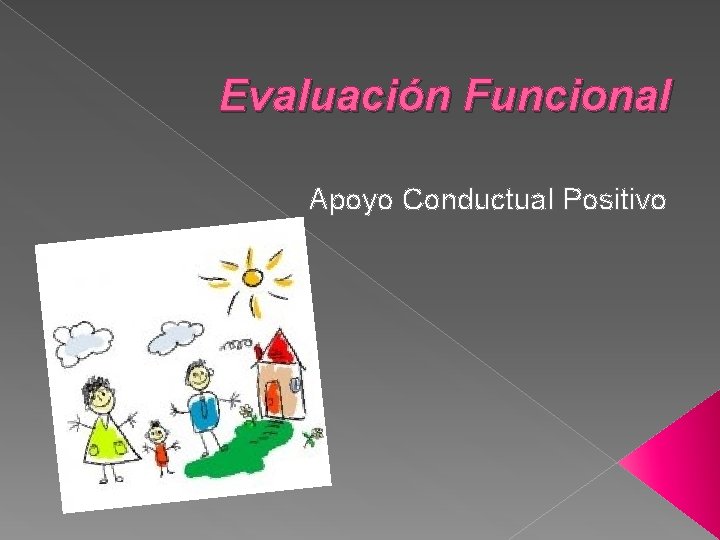 Evaluación Funcional Apoyo Conductual Positivo 