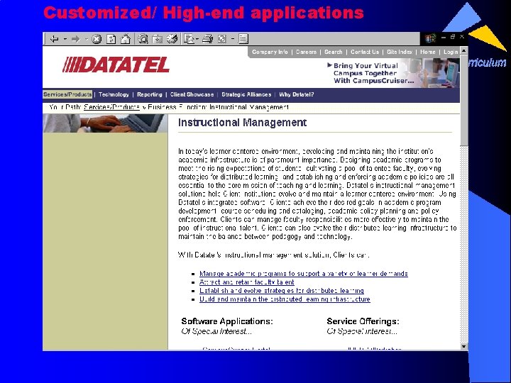 Customized/ High-end applications 