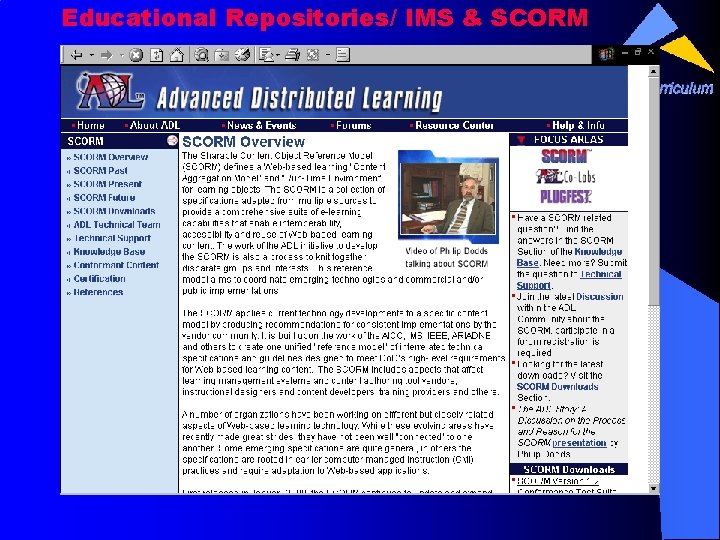 Educational Repositories/ IMS & SCORM 