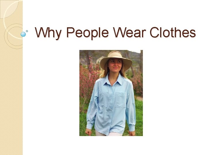 Why People Wear Clothes 