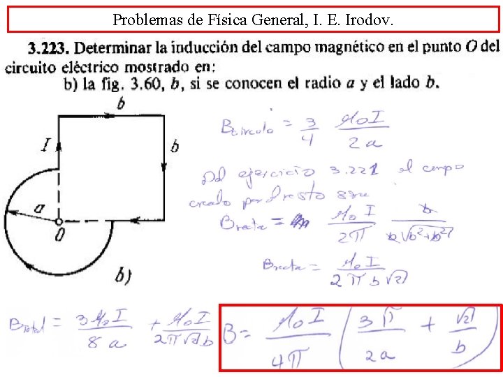 Problemas de Física General, I. E. Irodov. 