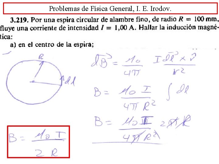 Problemas de Física General, I. E. Irodov. 