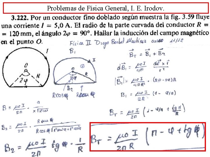 Problemas de Física General, I. E. Irodov. 