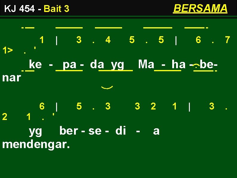 BERSAMA KJ 454 - Bait 3 1 1> | 3 . 4 5 .