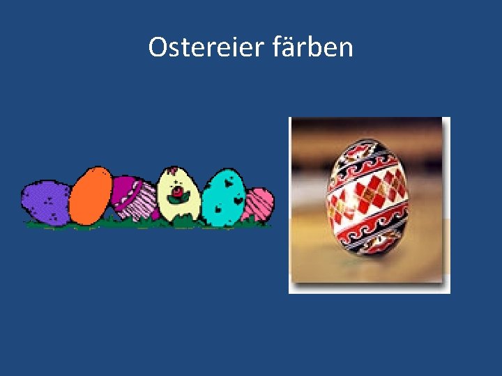 Ostereier färben 