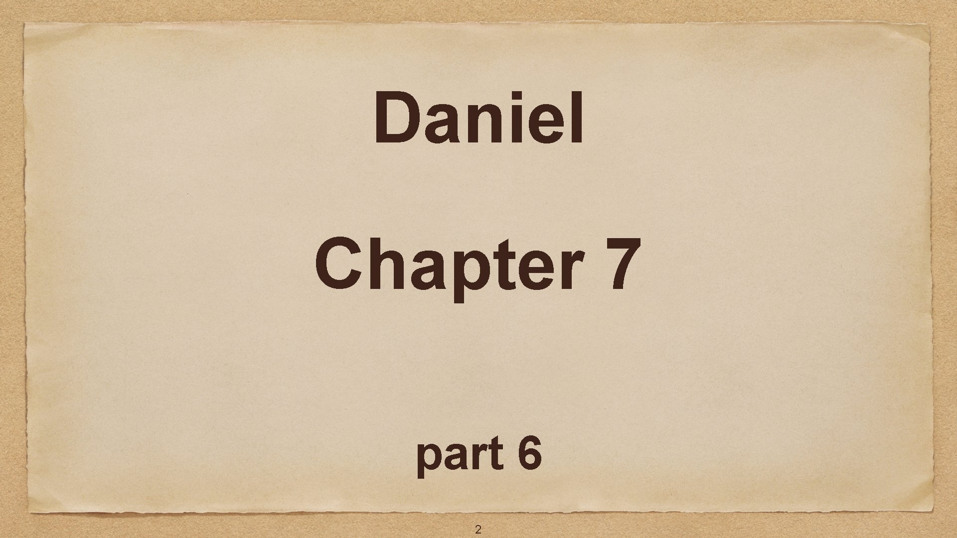 Daniel Chapter 7 part 6 2 