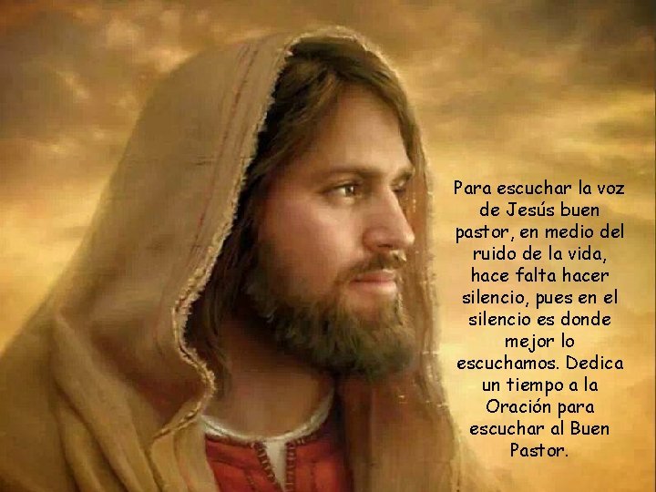 Para escuchar la voz de Jesús buen pastor, en medio del ruido de la