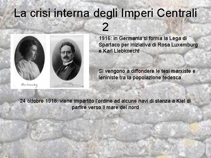 La crisi interna degli Imperi Centrali 2 1916: in Germania si forma la Lega