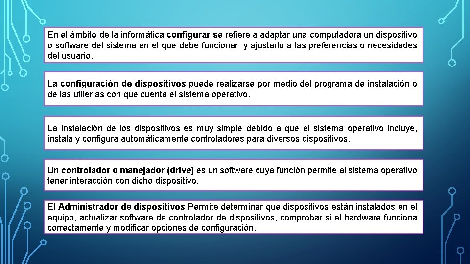 En el ámbito de la informática configurar se refiere a adaptar una computadora un En el ámbito de la informática configurar se refiere a adaptar una computadora un