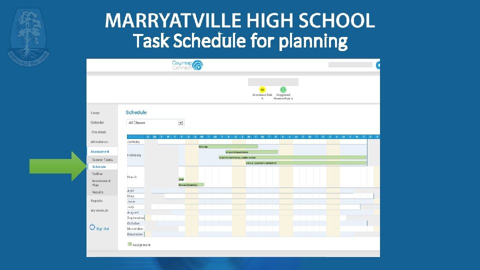 Task Schedule for planning 