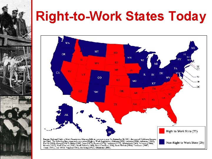 Right-to-Work States Today 