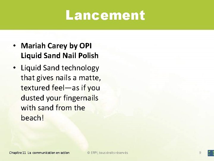 Lancement • Mariah Carey by OPI Liquid Sand Nail Polish • Liquid Sand technology