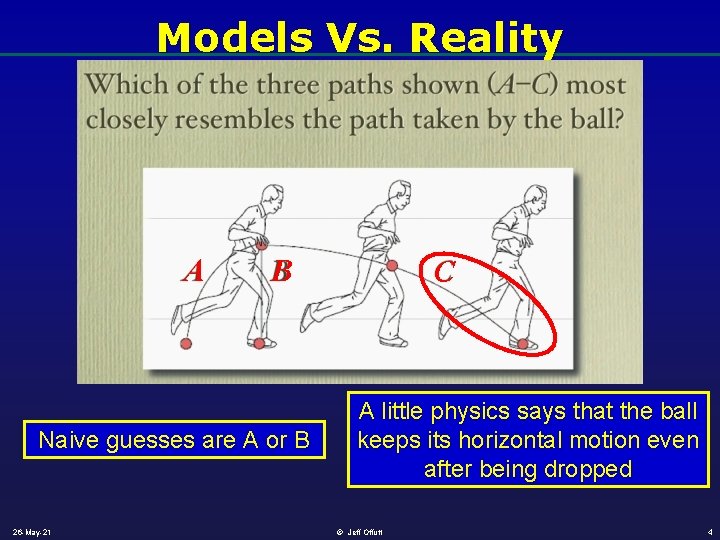 Models Vs. Reality A B Naive guesses are A or B 26 -May-21 C