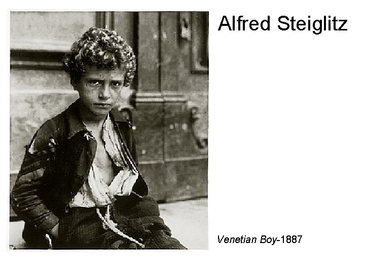 Alfred Steiglitz Venetian Boy-1887 