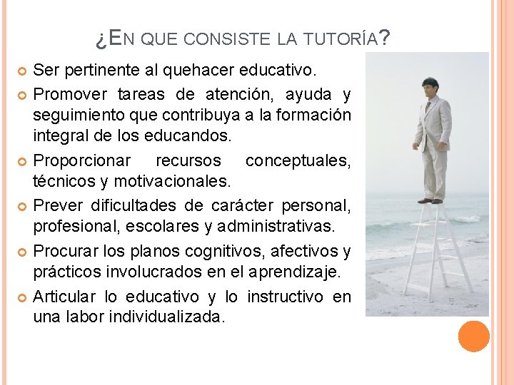 ¿EN QUE CONSISTE LA TUTORÍA? Ser pertinente al quehacer educativo. Promover tareas de atención, ¿EN QUE CONSISTE LA TUTORÍA? Ser pertinente al quehacer educativo. Promover tareas de atención,
