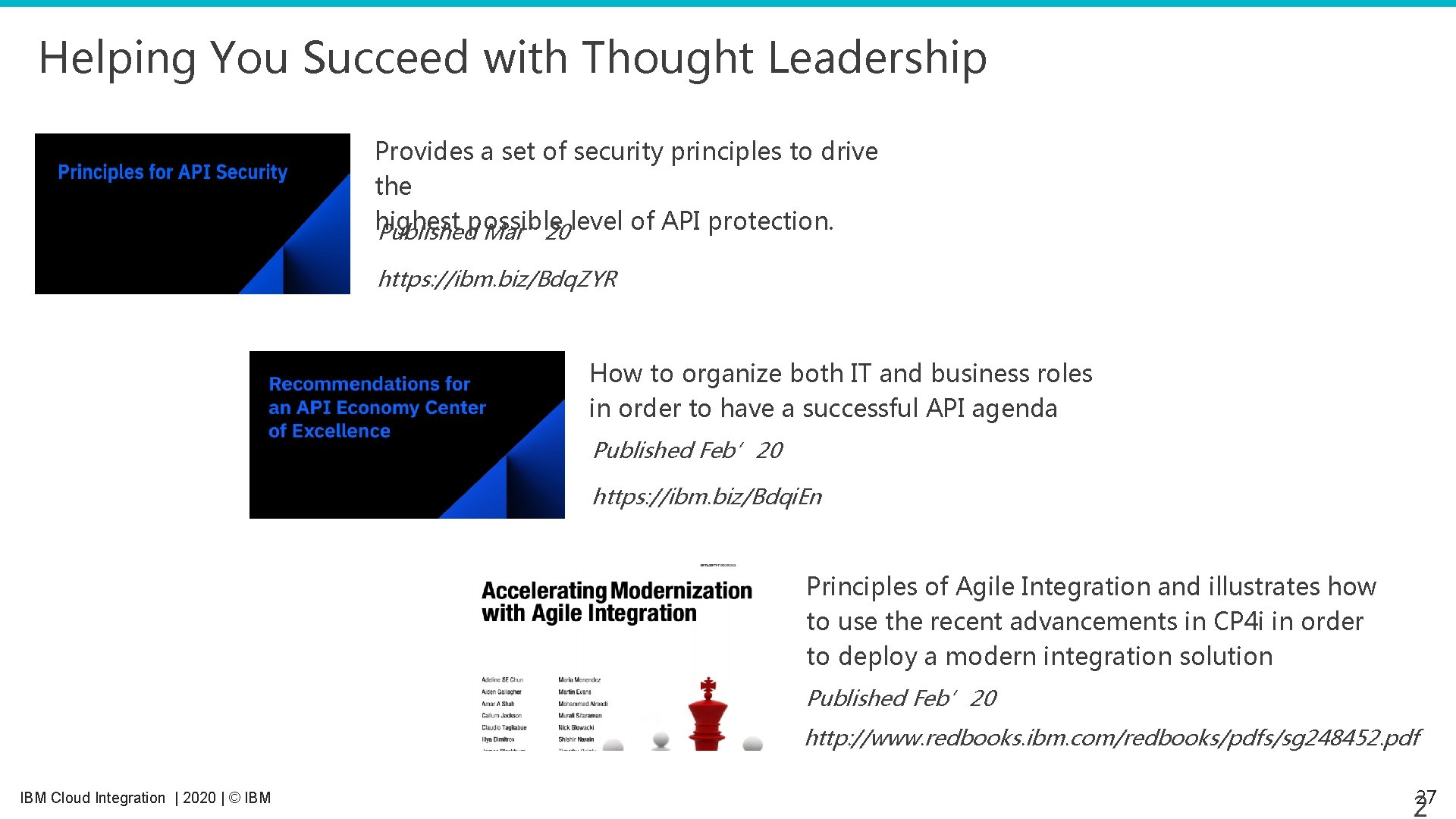 Helping You Succeed with Thought Leadership Provides a set of security principles to drive