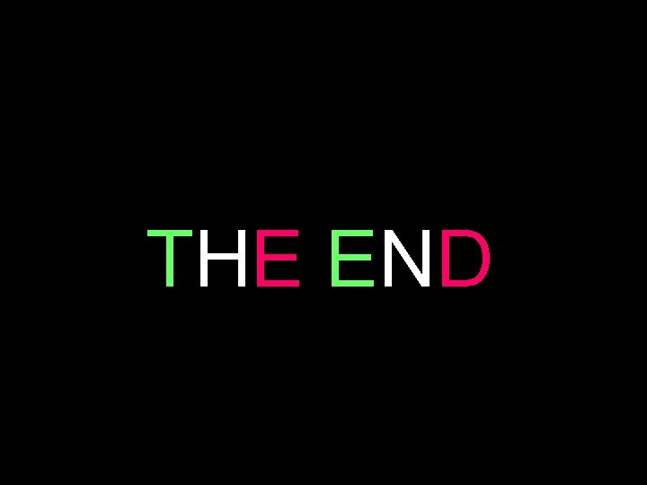 THE END 