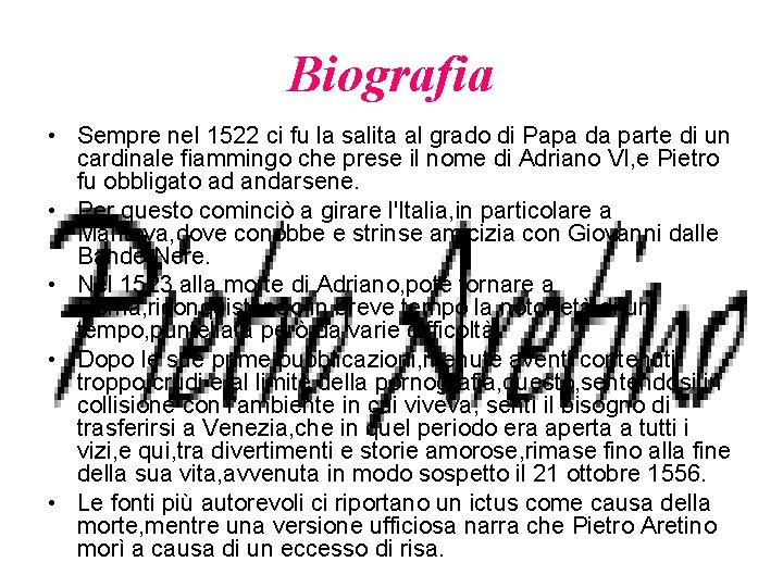 Biografia • Sempre nel 1522 ci fu la salita al grado di Papa da