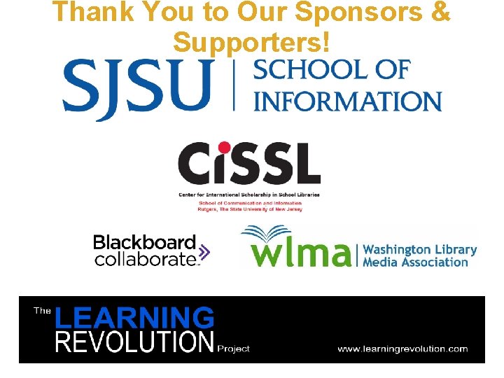 Thank You to Our Sponsors & Supporters! 