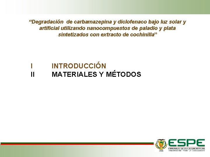 “Degradación de carbamazepina y diclofenaco bajo luz solar y artificial utilizando nanocompuestos de paladio