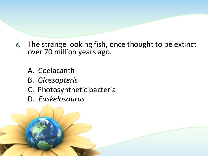 6. The strange looking fish, once thought to be extinct over 70 million years 6. The strange looking fish, once thought to be extinct over 70 million years