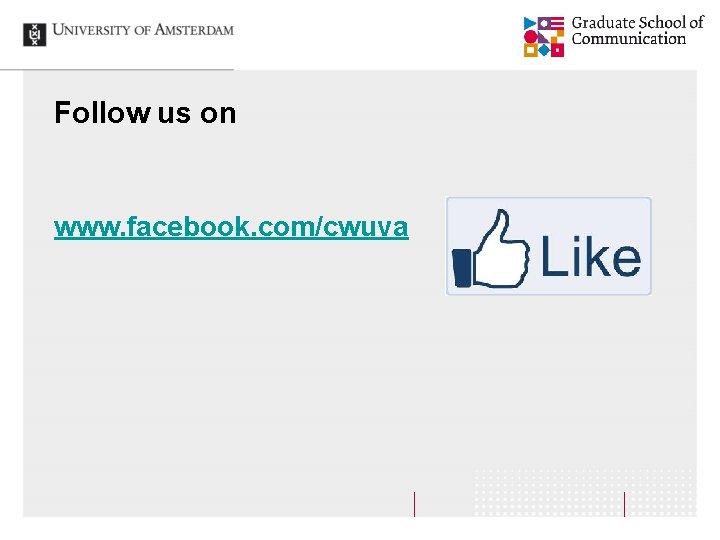 Follow us on www. facebook. com/cwuva 