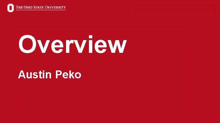 Overview Austin Peko 3 