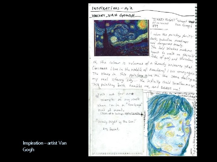 Inspiration – artist Van Gogh 