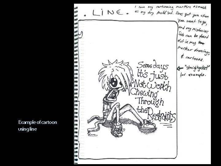 Example of cartoon using line 