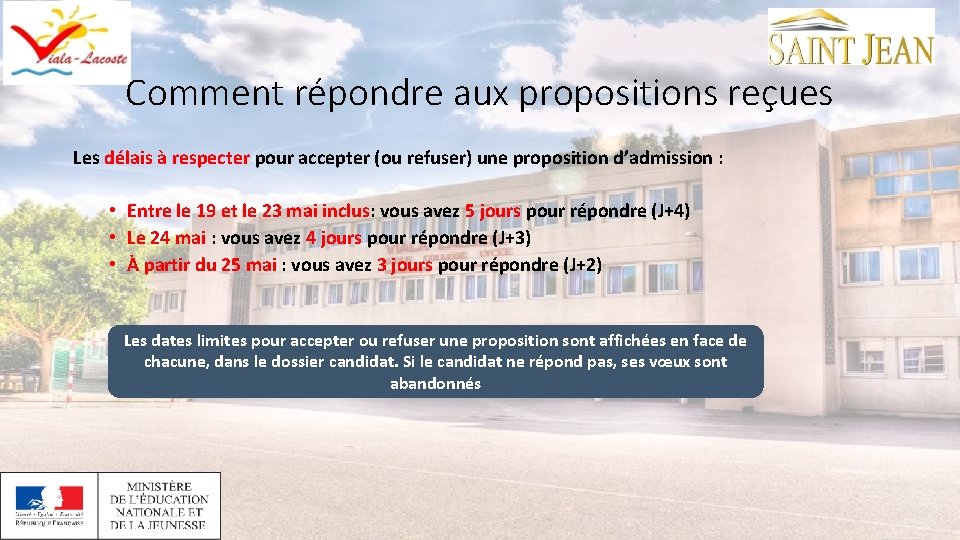 Comment répondre aux propositions reçues Les délais à respecter pour accepter (ou refuser) une