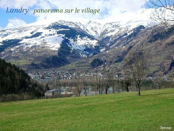 Landry panorama sur le village 