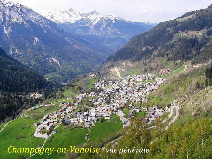 Champagny-en-Vanoise vue générale 