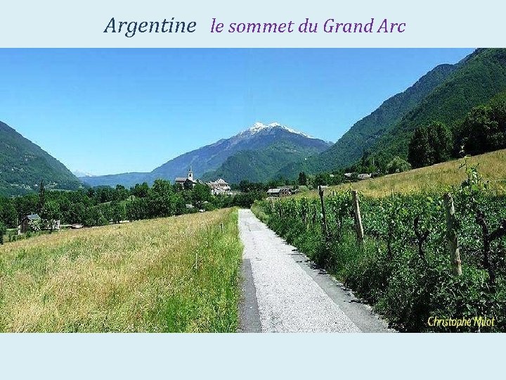 Argentine le sommet du Grand Arc 