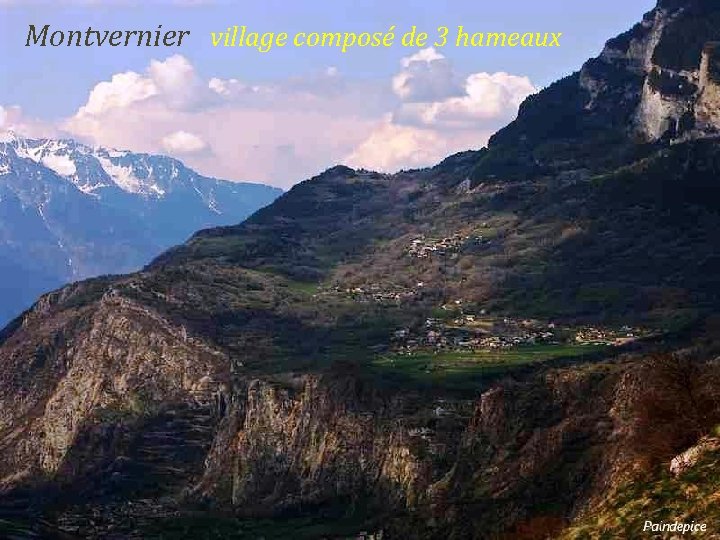 Montvernier village composé de 3 hameaux 