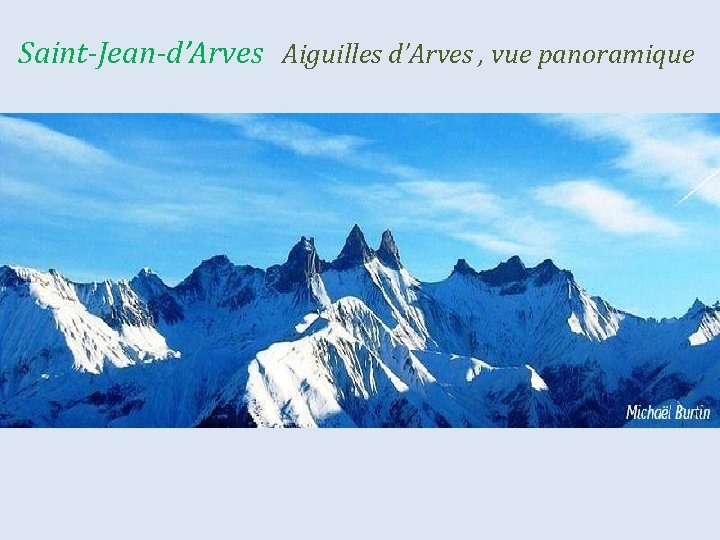 Saint-Jean-d’Arves Aiguilles d’Arves , vue panoramique 
