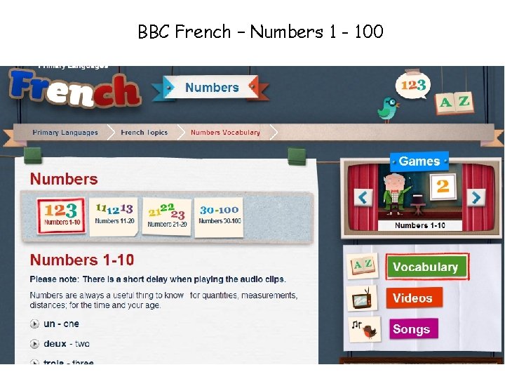 BBC French – Numbers 1 - 100 
