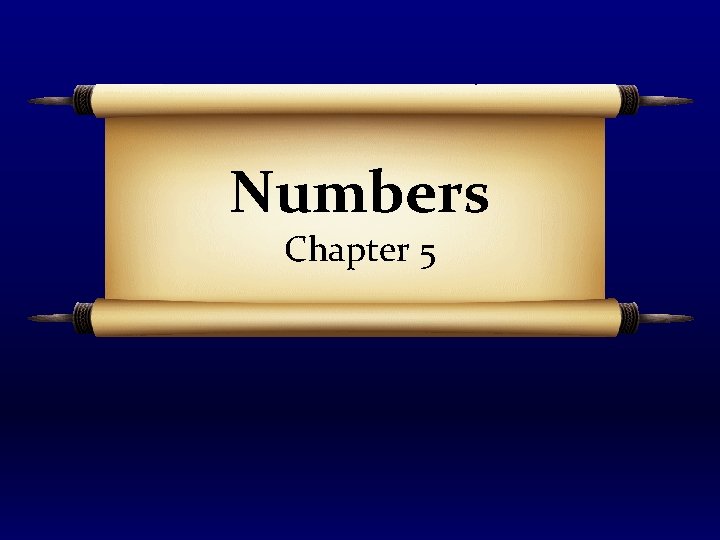 Numbers Chapter 5 