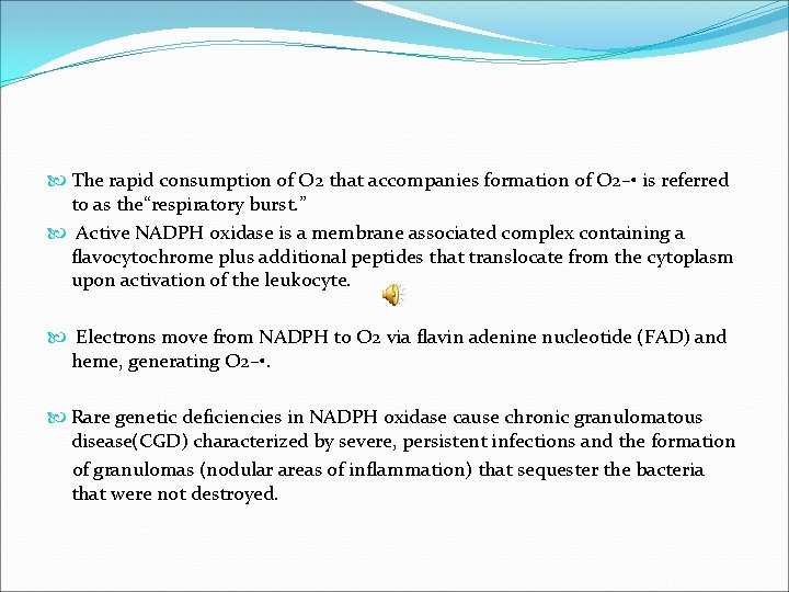  The rapid consumption of O 2 that accompanies formation of O 2– •