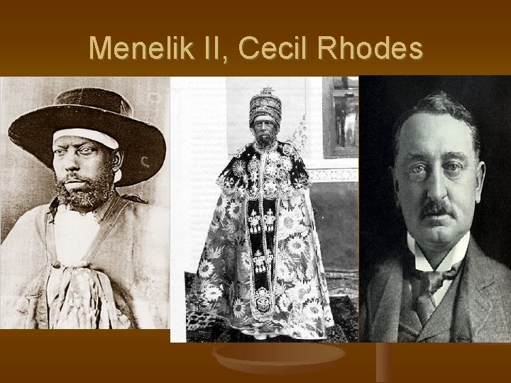Menelik II, Cecil Rhodes 
