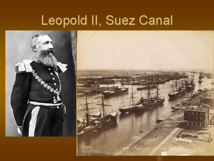 Leopold II, Suez Canal 