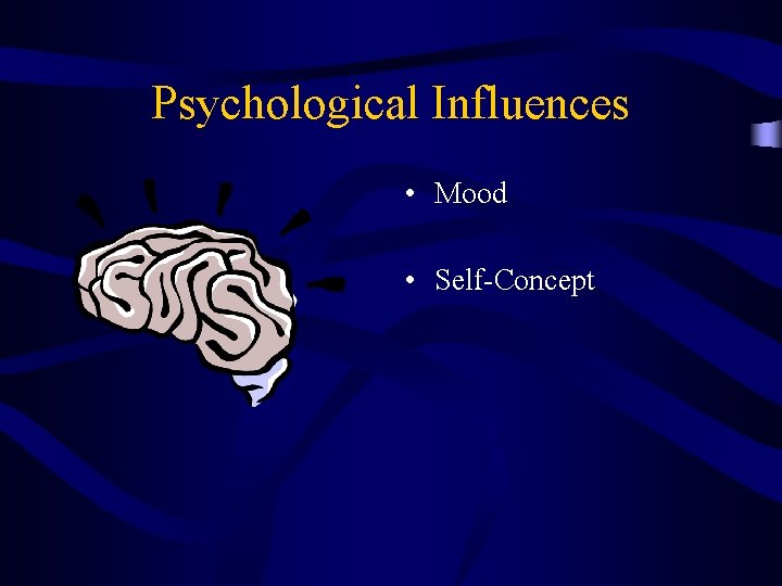 Psychological Influences • Mood • Self-Concept 